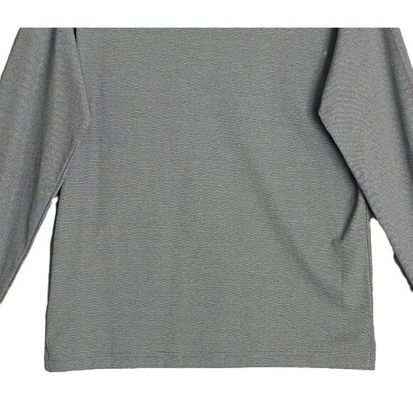 Daniel Cremieux Men's Medium Long Sleeve Polo Pima Cotton Navy Heather NEW - Picture 6 of 11